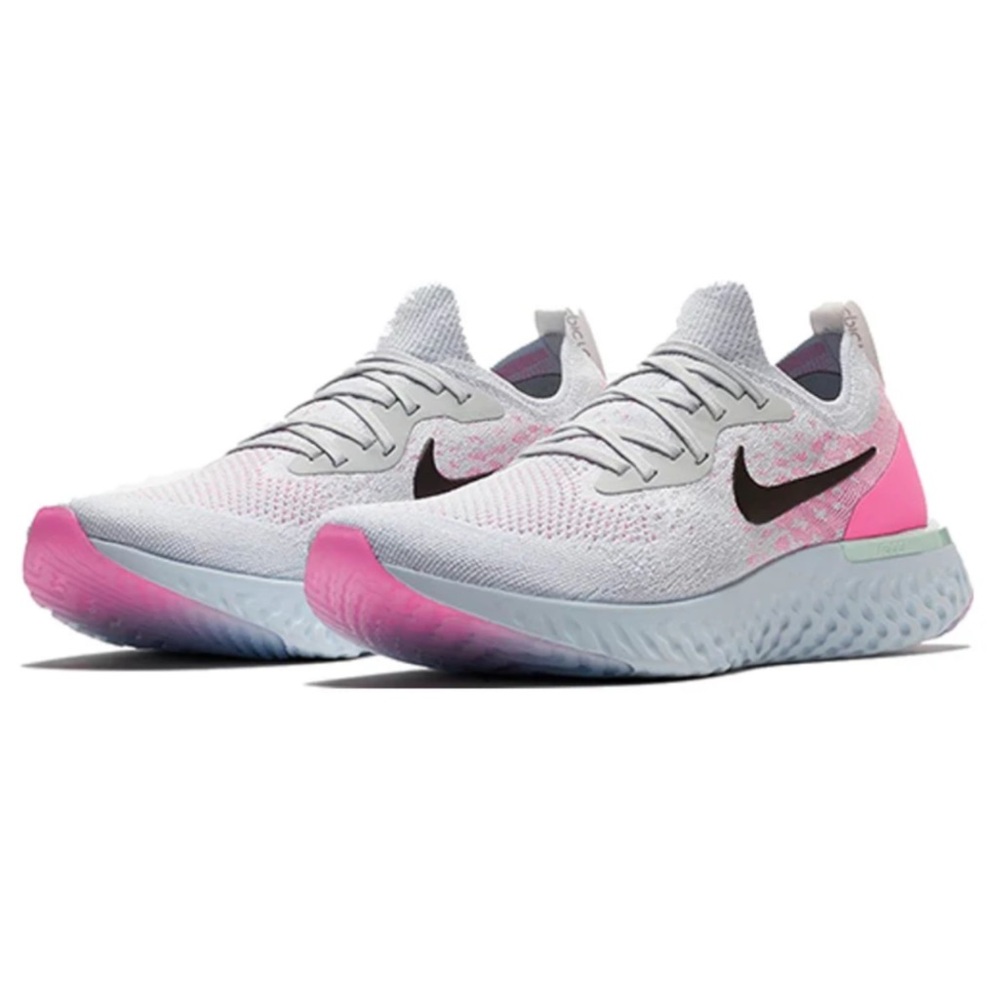 Nike Women’s React Running Shoes - White & Pink